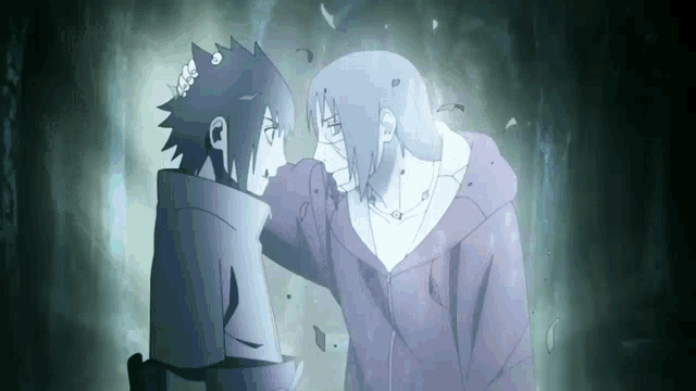 Itachi Uchiha Sasuke Uchiha GIF