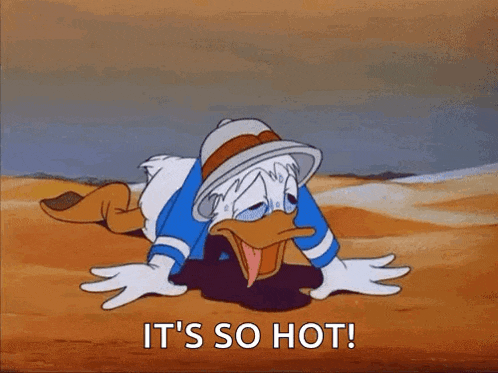 Its Hot GIF