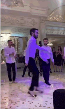 Jewish Guy Footwork GIF