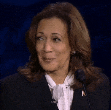 Kamala Harris Holding Laugh GIF