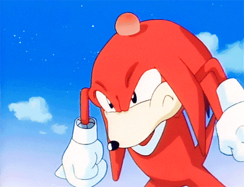 Knuckles Thumbs Down GIF