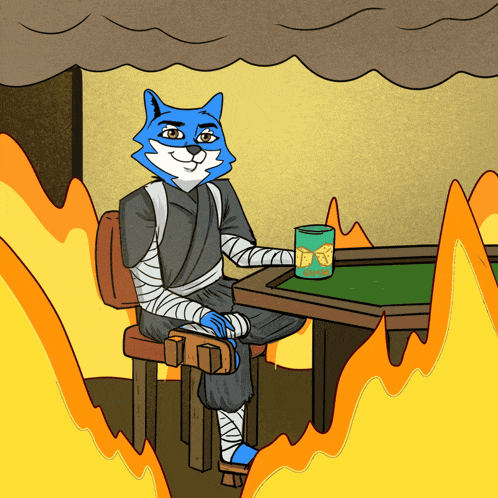Kooku This Is Fine GIF
