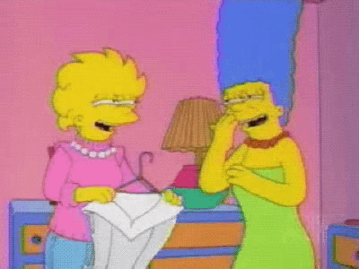 Lisa Simpsons Riendose GIF