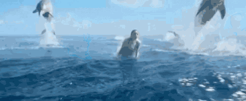 Man From Atlantis Swimming GIF