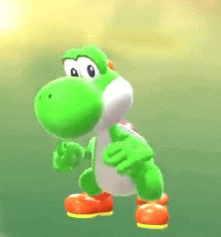 Mario Kart World Yoshi Dancing GIF