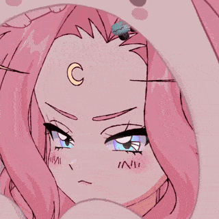 Meowmoonified Pink Hair GIF