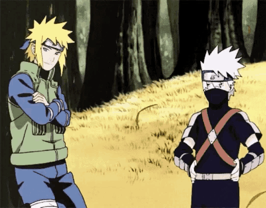 Minato Namikaze Kakashi Hatake GIF