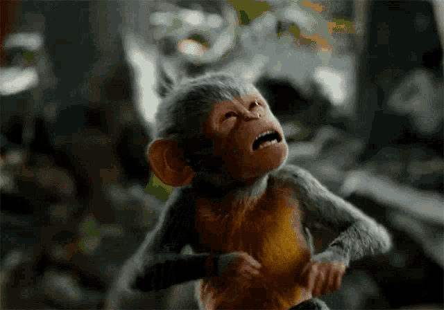 Monkey Bleh GIF