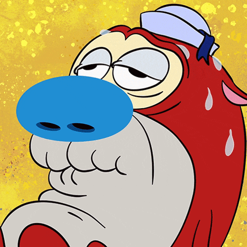Munching Stimpy GIF