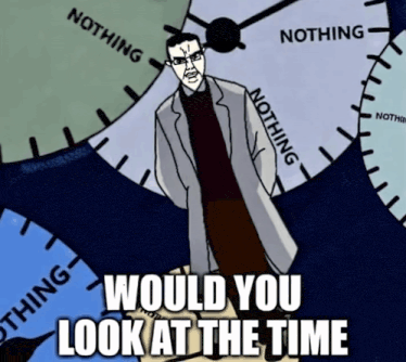 Nothing Ever Happens Look At The Time GIF