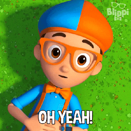 Oh Yeah Blippi GIF