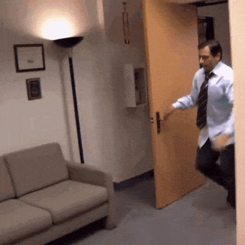 Parkour The Office GIF