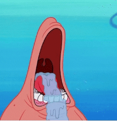 Patrick Mouth GIF