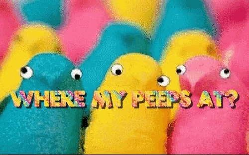Peeps Where My Peeps At GIF