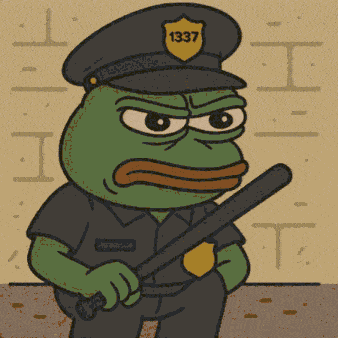 Pepe Officer GIF