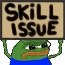 Pepe Skill Issue GIF