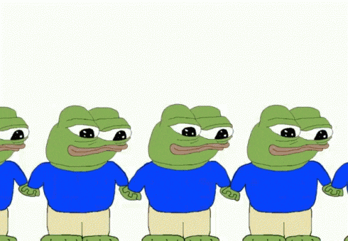 Pepe The Frog Holding Hands GIF