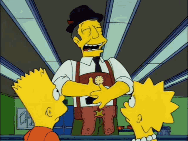 Principal Skinner Laughing GIF