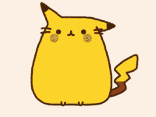 Pusheen Pikachu GIF