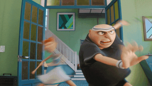 Ready To Fight Gru GIF