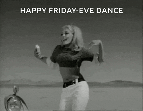 Retro Dance Blonde Bombshell GIF