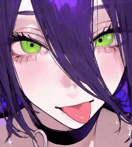 Reze Tongue Out Reze Chainsaw Man Moving Her Head GIF