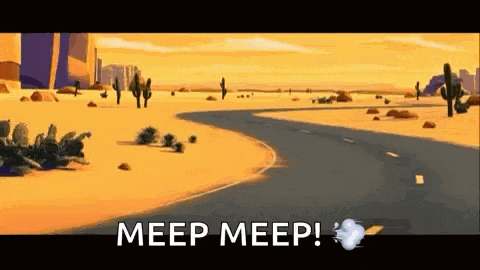 Roadrunner Meep Meep GIF