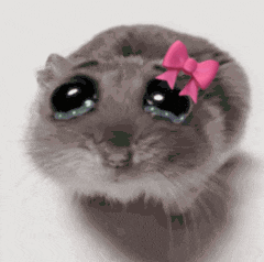 Sad Hamster Girl GIF