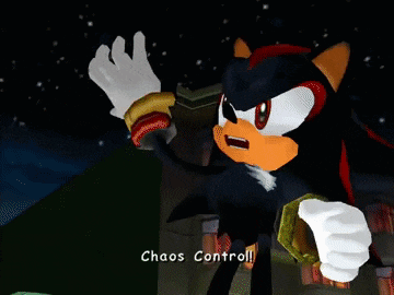 Shadow The Hedgehog Chaos Control GIF