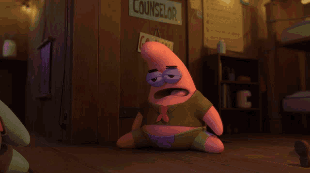 Sigh Patrick Star GIF