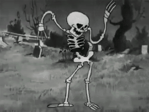 Skeleton Booty Slap GIF