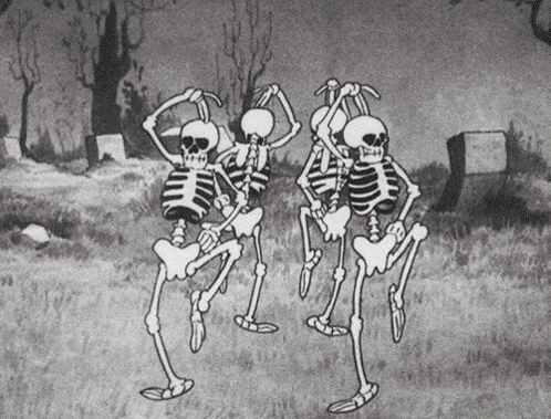Skeleton Dance Halloween GIF