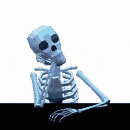 Skeleton Waiting GIF