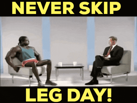 Skipping Leg Day GIF