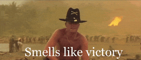 Smells Like Victory Apocalypse Now GIF