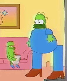 Smiling Friends Eat GIF