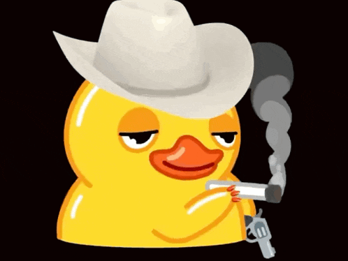 Smoking Duck Cigarette GIF