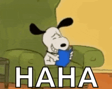 Snoopy Laughing Funny GIF