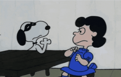 Snoopy Lucy Van Pelt GIF