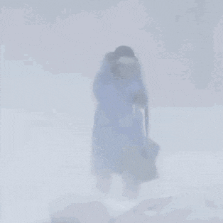 Snow Blowing GIF