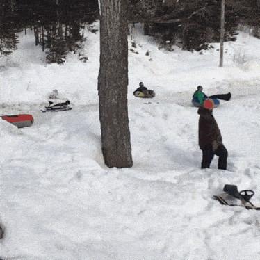 Snow Slide GIF