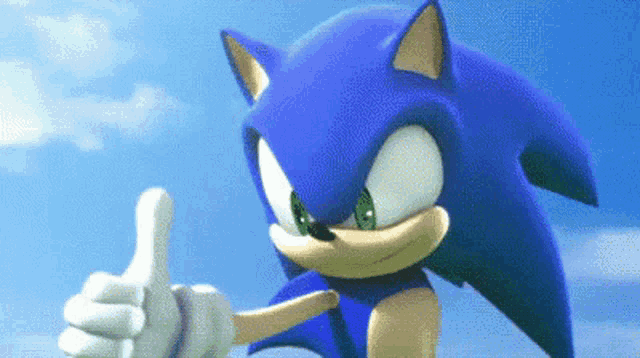 Sonic Thumbs GIF