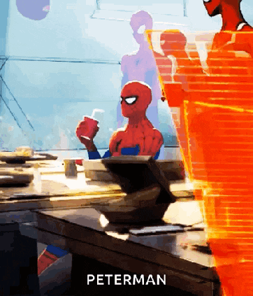 Spider Man Drink GIF