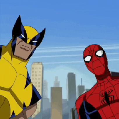 Spider Man Wolverine GIF