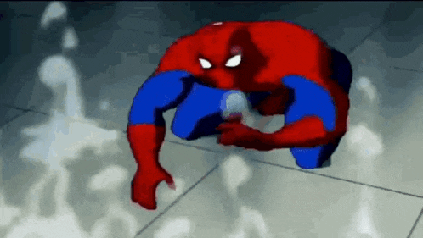 Spiderman Dissapear GIF