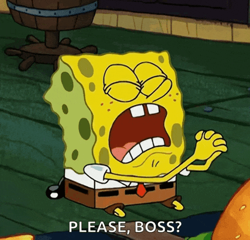 Spongebob Squarepants Begging GIF