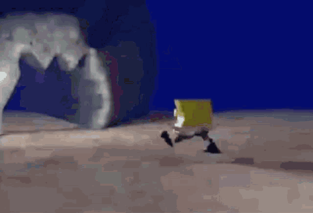 Spongebob Walking GIF