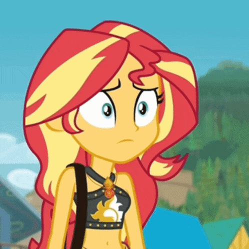 Sunset Shimmer Applejack GIF
