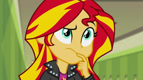 Sunset Shimmer Confused GIF