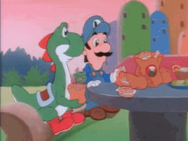 Super Mario World Luigi GIF